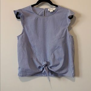 Blue & White stripped shirt